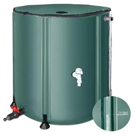 Система сбора дождевой воды с collapsible бочкой для воды, портативный резервуар для хранения воды