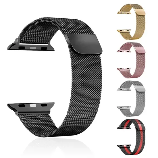 Металлический ремешок-браслет Milanese Loop премиум-качества для Apple Watch