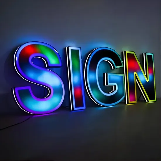 Кастомная светодиодная неоновая RGB передняя акриловая подсвеченная вывеска для магазина, наружная реклама для табачного магазина и ресторана