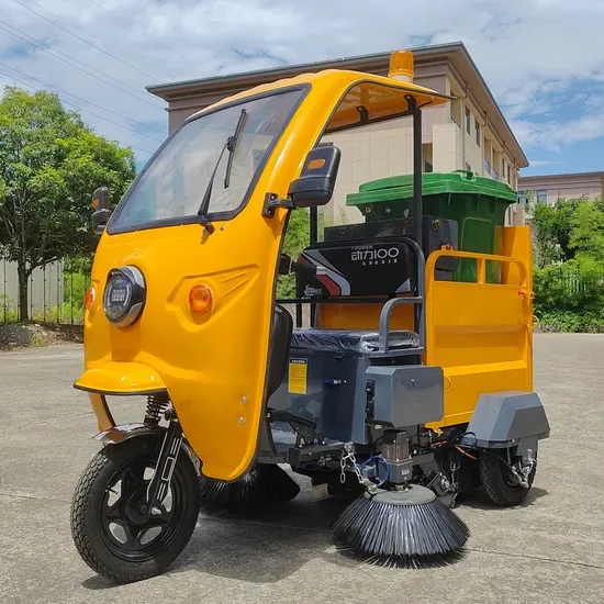 Дорожный уборщик 3-Wheel Электрическая рид-он машина для уборки улиц Промышленный дорожный уборщик Машина для уборки улиц Уборочный транспорт
