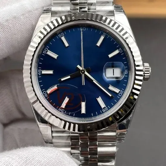 Оптовая продажа фабрики Vs: автоматические часы для мужчин Blue Dog Tooth Ring с водонепроницаемой подсветкой циферблата