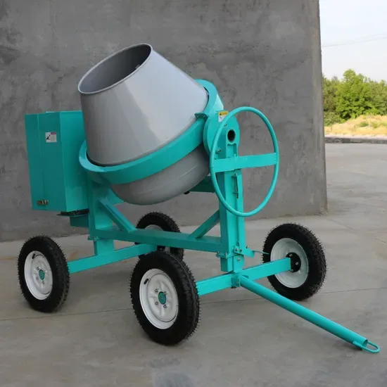 Cm400 4 Колеса Электрические Бензиновые Дизельные Двигатель на выбор 400L Портативный наклонный барабанный бетонный миксер