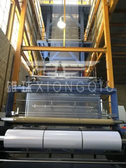 2019 Сюнцю 2400mm ABC 3 Машина для экструзии пленки LDPE/HDPE с ротационной головкой и автоматическими намотчиками "обратно к спине