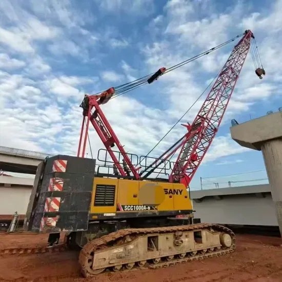 Портативный Б/У Сани 64m Высокая подъемная высота 50ton 80ton 100ton Мобильный колесный гусеничный кран Б/У Scc1000A-6