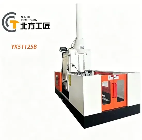 Yk51125b Большой станок для нарезки зубьев шестерен с ЧПУ, внутренний и внешний, для формовки спиральных шестерен