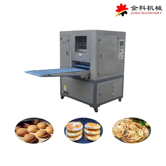 4-6 Ряды 18000PCS/H 30-120g Настраиваемое оборудование для обработки теста: Tortilla, Paratha, Lavash, Chapati, Пирог, Багет, Бургер, Пита, Лепешка, Пекарня, Машина для округления