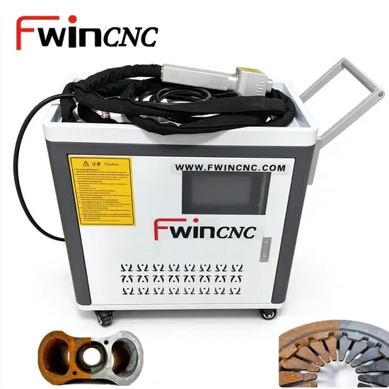 100W/200W Импульсная лазерная очистительная машина для удаления ржавчины, краски и покрытий