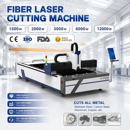 1500W-12000W Автоматическая высокоточная CNC волоконно-лазерная резка машина Лазерная мощность для резки металлических пластин 20mm Нержавеющая сталь, углеродная сталь, алюминий, латунь, железо
