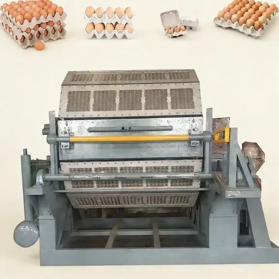 Переработка отходов бумаги, формование пульпы, термоформование, производство картонов, производство фруктовых подносов, машина для производства бумажных яичных поддонов для упаковки