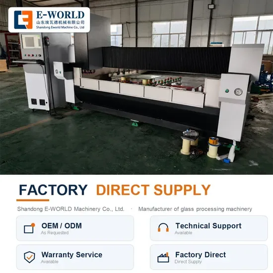 Центр обработки стекла CNC Автоматическая высокоточная для работы со стеклом Прочность
