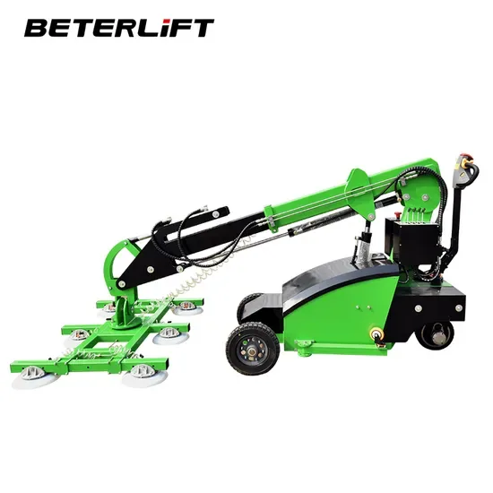 Установка вакуумного электрического подъемника Beterlift с присоской для переворота 90 и вращения 360