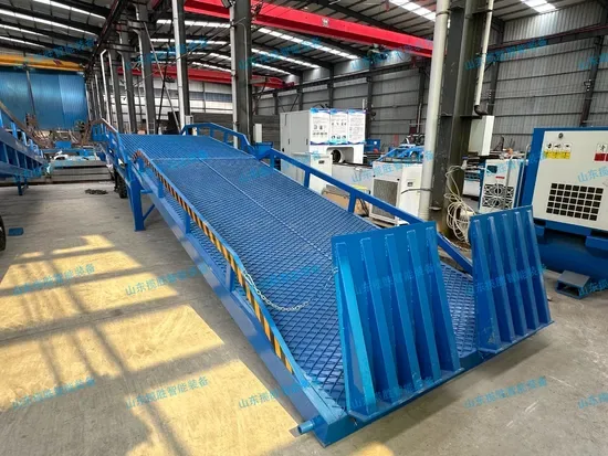 Lansheng 10-тонная 15-тонная погрузочная рампа для контейнеров, рампа для вилочного погрузчика, мобильная доковая рампа, рампа для погрузочной площадки
