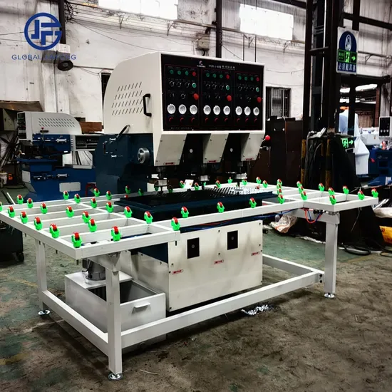 CNC Автоматический станок для сверления и фрезерования стекла 3-Head Станок для сверления стекла