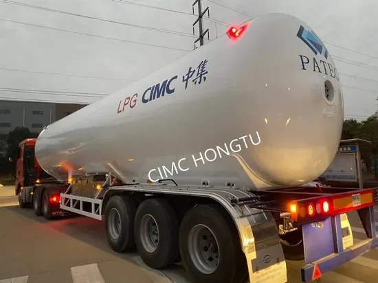 ЛПГ полуприцепный дорожный танкер газовый грузовик 45m3 прочный Нигерия