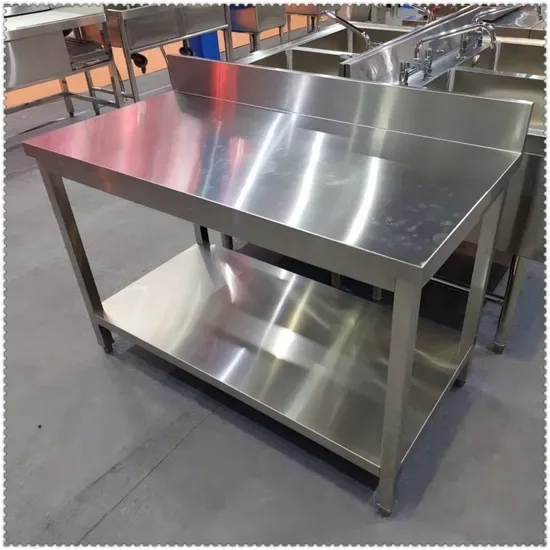 Коммерческая рабочая станция 1200X800mm Стол из нержавеющей стали для кейтеринга