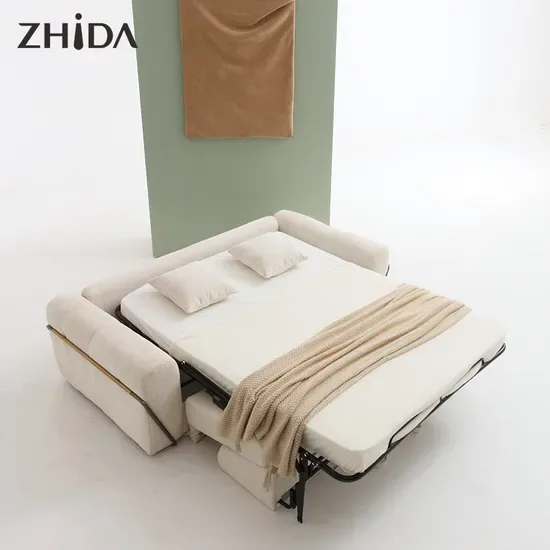 Поставщик мебели Zhida для гостиниц и апартаментов, современный тканевый диван-кровать с местом для хранения, для гостиной и спальни, для небольших пространств, угловой складной диван