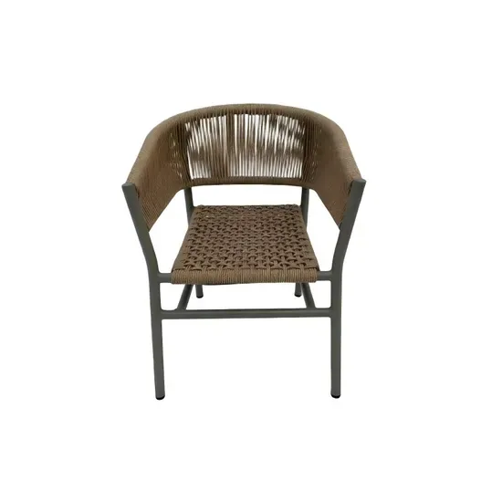 Европейский дизайн weather resistant плетеный ротанговый уличный стул для двора и отеля