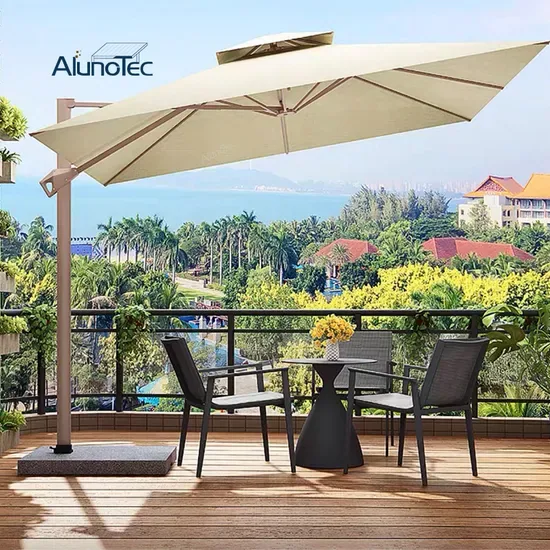 2.5X2.5m, 3X3m, 3X4m Без спинки Зонт-кантилевер AlunoTec Garden