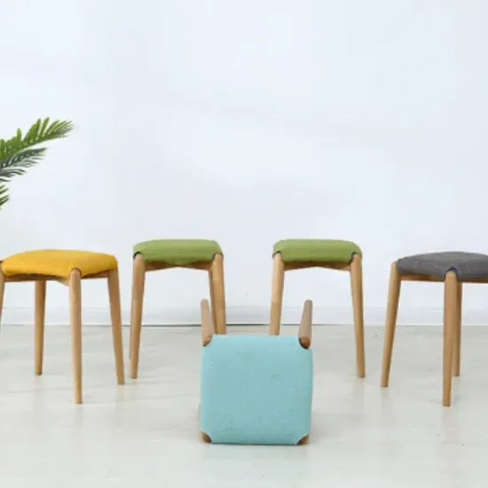 Скандинавский деревянный обеденный табурет, домашний туалетный табурет