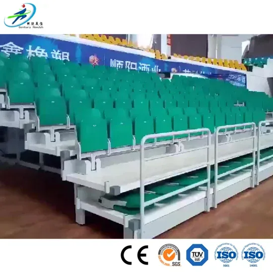 Фабрика пластиковых стадионных кресел Century Star China Высококачественная электрическая телескопическая система трибун Сиденья для передвижных трибун Стадионное кресло