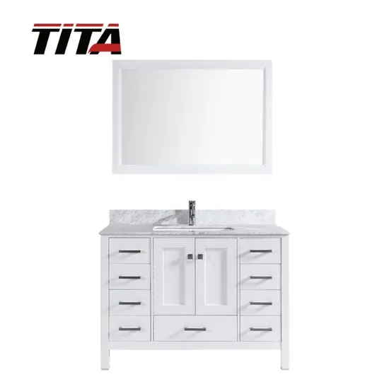 Горячая продажа современного туалетного шкафа из массива дерева T9199-48W