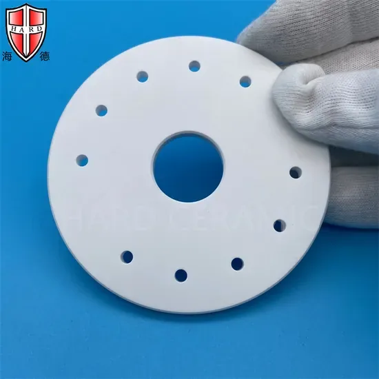CNC обработанная макор, обрабатываемая стеклянная керамическая изоляционная пластина диск