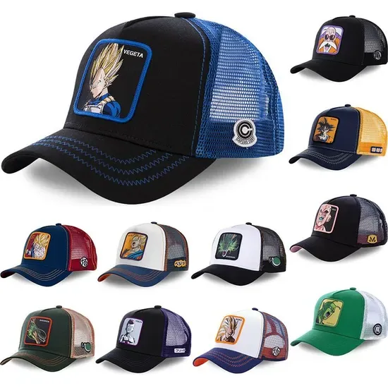 5-Panel Вышивка логотипа мультяшного животного на сетчатых кепках-тракерах
