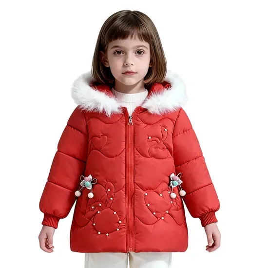 Детские зимние куртки спортивного милого стиля для детей For1-4 лет