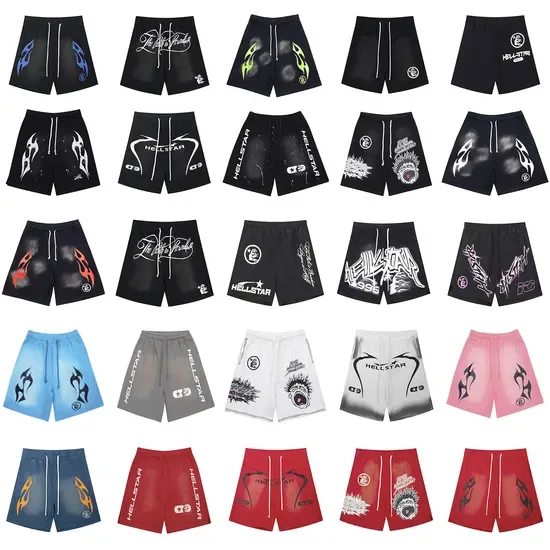 Мужские сетчатые спортивные шорты OEM на заказ Hellstar Denim Tears