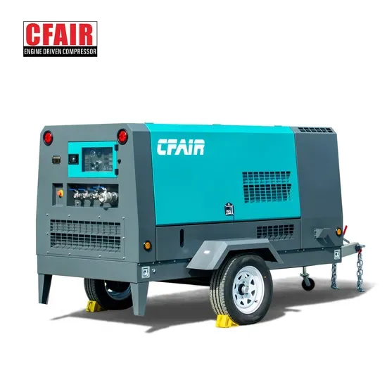 Портативный дизельный двигатель воздушный компрессор 375 Cfm, 7 Bar для строительства