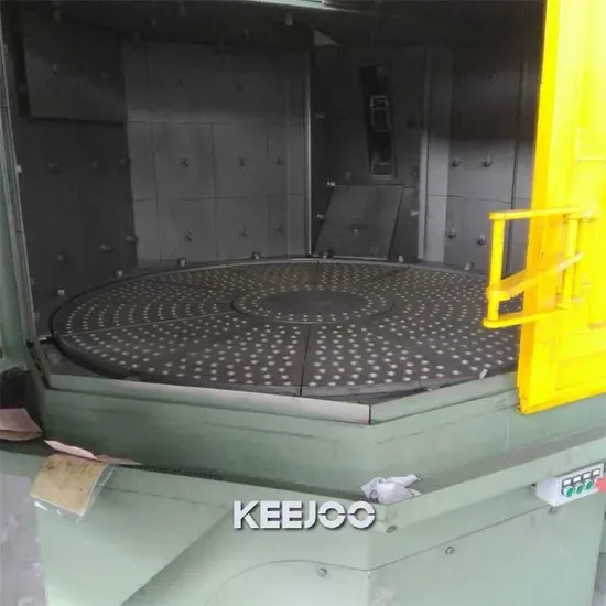 1350*560mm Машина для дробеструйной очистки с двойным ротационным столом для очистки кованых и литых изделий