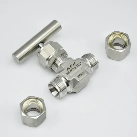 6000psi SS316L Клапан с иглой из нержавеющей стали высокого давления для газа, нефти, воды