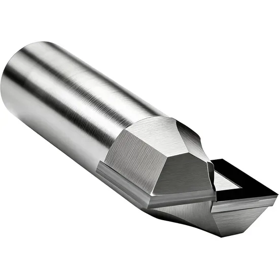 Фреза с алмазным дном PCD 1/2" хвостовик 2 фреза промышленной точности для мебели, шкафов, полов