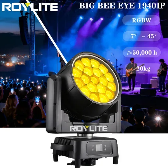 19*40 Движущаяся голова Bee Eye водонепроницаемая IP65 Сценическое диско освещение