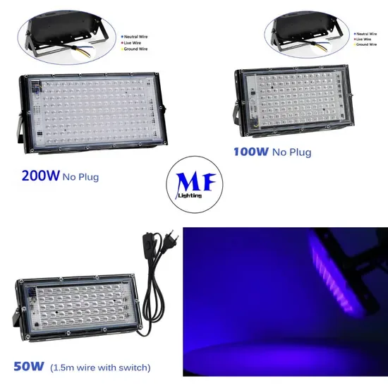 Фабричная цена 100W 395nm Ультрафиолетовое покрытие для строительства в пищевой промышленности DIY гель для ногтей отверждение твердая смола краска печать светодиодный УФ свет