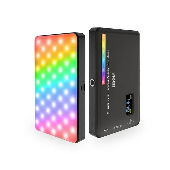 W140RGB Светодиодный карманный фонарь для камеры Gopro, ручное освещение для фотографии