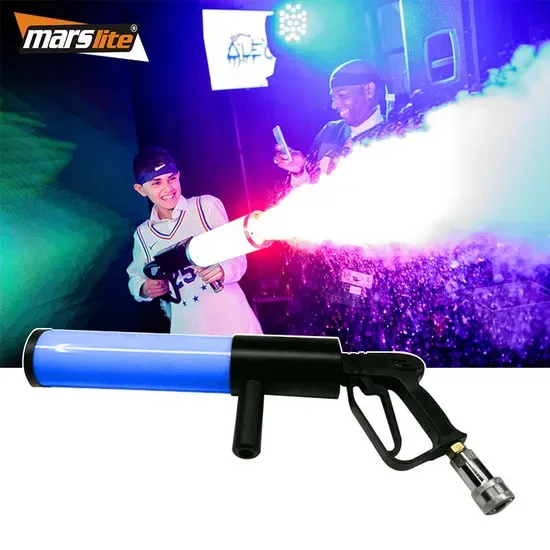 Машина для создания эффекта тумана Marslite Stage Special Effect LED Air Soft CO2 Пистолет DJ Ручной CO2 Пистолет Туманный Пистолет