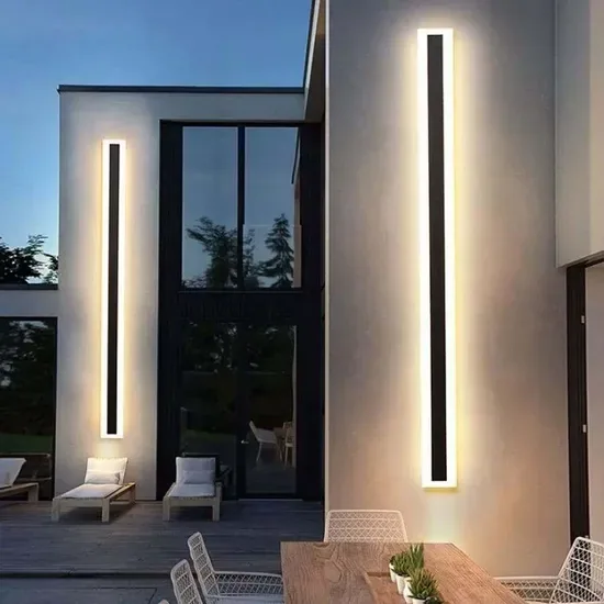 110V-220V Современный светодиодный уличный линейный настенный светильник Sconce Longled