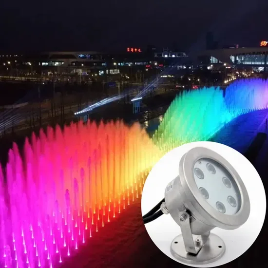 IP68 Водонепроницаемый нержавеющий стальной RGB водяной фонтан с LED 12V 24V подводный светильник для бассейна