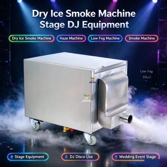 Сертификат CE RoHS 6kw Машина для создания эффекта низкого лежащего тумана, DJ, диско, сухой лед, дымовая машина