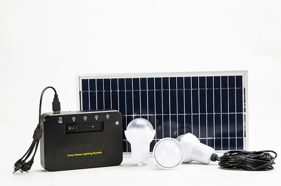 8W Портативный мини-набор солнечной энергии с 4PCS 2watt светодиодными лампами