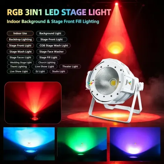 ДМХ ДЖЕЙ Изменить Цвет 100W COB СВЕТОДИОДНЫЙ ПАР