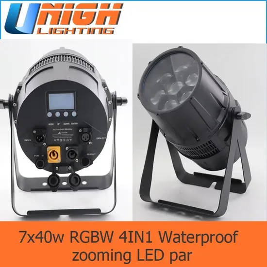 4in1 Светодиодный PAR свет с зумом и заливкой с 7X40W светодиодом от фабрики Unigh Lighting