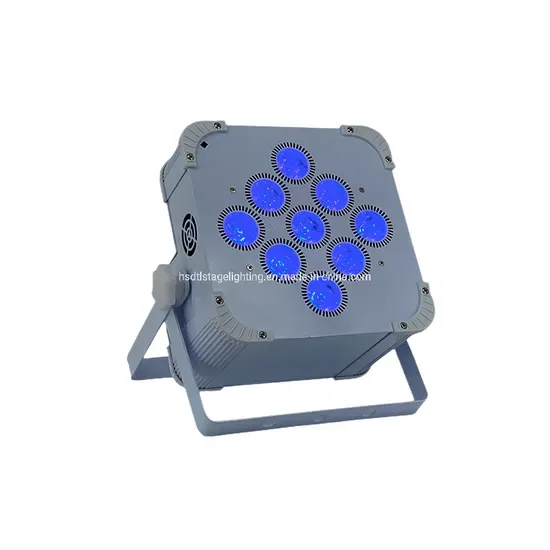 Белая оболочка яркость 9X18W RGBW и UV 6 в 1 светодиодном плоском PAR сценическом свете