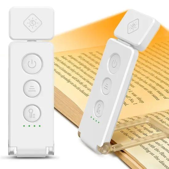 Глукосент 12 светодиодная зарядка через USB типа C для чтения, заботящаяся о глазах, закладка для книг
