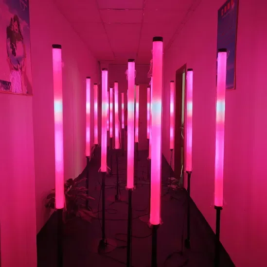 0.5m/1m/1.5m 3D Светодиодная трубка DMX RGB для сценического освещения, эффект клубного света, сценический свет RGB LED, DMX для домашней дискотеки