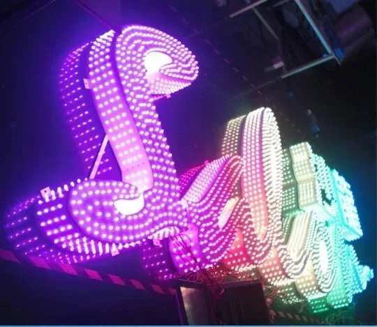 Кастомный RGB знак LED 3D Рекламная вывеска Illuminated Lighted Letter