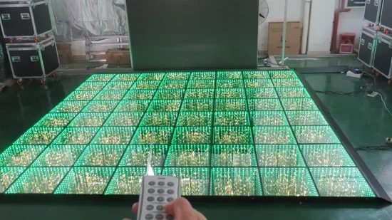 Филамент Золотой 3D Зеркальный Бесконечный LED Танцевальный Пол