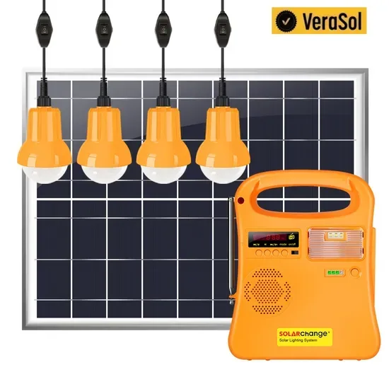 Сертификат Verasol Портативная 5W/10W/20W Солнечная домашняя система Sf-320 с 4 лампой, солнечной панелью и FM-радио, Bluetooth мобильные зарядные устройства для Мадагаскара, Руанды, Чада