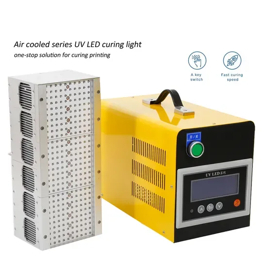 1200W Воздушное охлаждение 365/385/395/405nm Портативная УФ-лампа с ультрафиолетовым диапазоном для отверждения УФ-клея